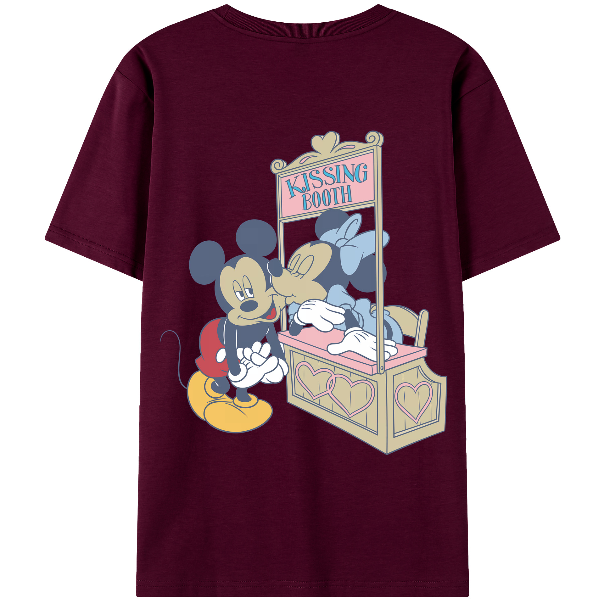 （画像用） ミッキーマウス Mickey Mouse レディース半袖Tシャツ(バックプリント)